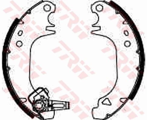 TRW GS8322 ARKA FREN PABUÇ BALATA PEUGEOT P106 91>04 P205 83>98 P309 86>93 CITROEN SAXO 96>04 AX 86>98 180x30m m