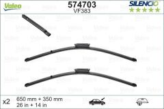 VALEO 574703 Valeo Silencio X-TRM Flat Blade VM383 X2 650 350 mm RENAULT CLIO 4