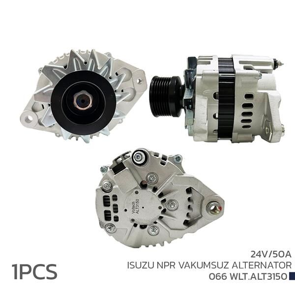 VOLTECH 066WLT.ALT3150 ALTERNATÖR SARJ DİNAMOSU 24V 50A ISUZU NPR VAKUMSUZ