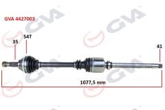 GVA 4427003 KOMPLE AKS SAĞ DUCATO-BOXER-JUMPER 2.5 D 94-02 18Q ABS Lİ 54DİŞ 1085mm