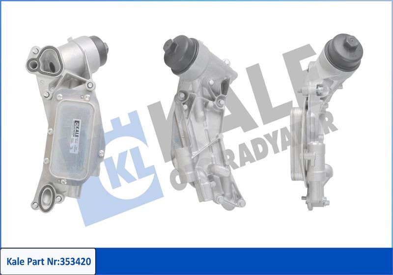 KALE 353420 YAĞ SOĞUTUCUSU KOMPLE OPEL INSIGNIA A-ASTRA J-H-MOKKA-VECTRA C-CRUZE 1.6-1.8 A16XER-LET-B16XER-D16-A -X18