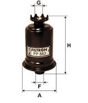 FILTRON FILT PP 863 YAKIT FILTRESI