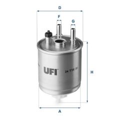 UFI 2411400 MAZOT FILTRESI KANGOO 08> LAGUNA III 07>15 LATITUDE 10> 1.5dCI 2.0dCI