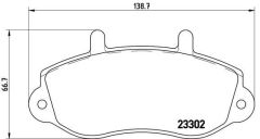 VALEO 670490 ÖN FREN BALATASI OPEL MOVANO 1.9 DTI 2.5 2.8 98> RENAULT MASTER II 98>