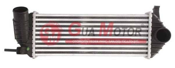 GUA 40712 TURBO RADYATÖRÜ INTERCOOLER RENAULT KANGO 1.5DCI 2010> 90-103-110BG 385x143x64 KELEPÇE SIKMALI