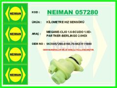 NEIMAN 057280 KİLOMETRE HIZ SENSÖRÜ MEGANE-CLIO 1.6-SCUDO 1.9D-PARTNER-BERLINGO 2.0HDI