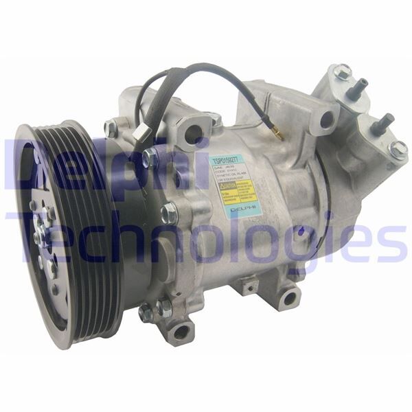 DELPHI TSP0159277 KLİMA KOMPRESÖRÜ CLIO I II SYMBOL 1.4-1.6 16V-1.5 DCI 01 >KNG 1.4-1.6 16V-1.5 DCI 97 > 125mm 6 KANAL