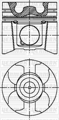 YENMAK 31-04159-000 MOTOR PİSTON SEGMAN STD 89.00mm MASTER 01> MOVANO 01> 2.5 DCI G9U