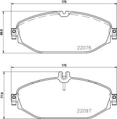 BREMBO P50124 FREN BALATASI ON MERCEDES W205 S205 C205 A205 C257 W213 S213 A238 C238
