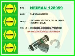 NEIMAN 128959 ENJEKTOR MEMESİ CLIO II-MGN I-SCENIC-LGN- 1.4 16V-1.6 16V K4M 4 DELİK