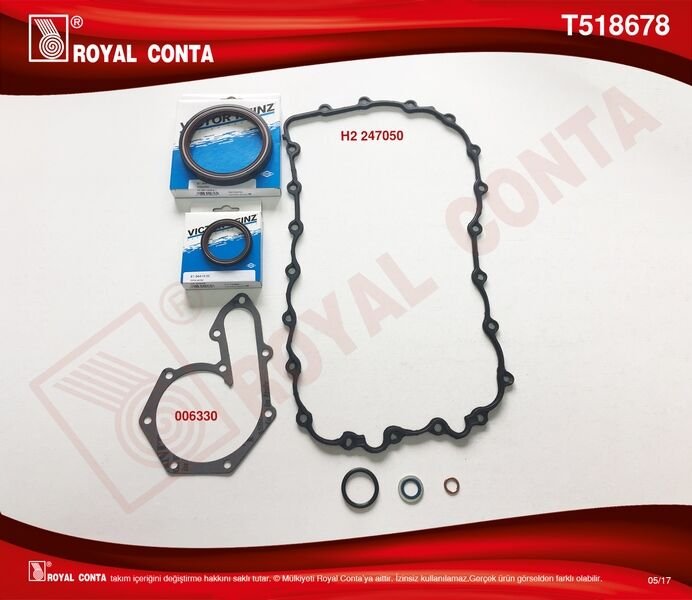 ROYAL T518678 ALT TAKIM CONTA REINZ KEÇELİ LGN I-II 2.0 16V F4R