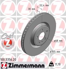 ZIMMERMANN 100.3356.20 ÖN FREN AYNASI A4-A5 1.8 TFSI-2.0 TDI-2.7 TDI-3.0 TFSI-3.2 FSI 07 > A6 2.0 TDI-2.8 FSI-3.0 TDI 10 > 986479747-DF6149S
