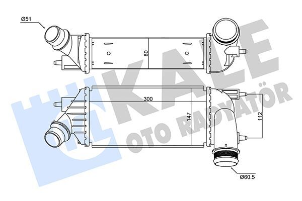 KALE 350860 İNTERCOOLER AL/PL/BRZ C8-JUMPY-SCUDO-807-EXPERT-TOYOTA PROACE