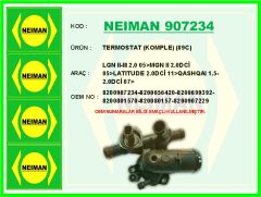 NEIMAN 907234 TERMOSTAT KOMPLE 89C LGN II-III 2.0 05>MGN II 2.0DCİ 05>LATITUDE 2.0DCİ 11>QASHQAI 1.5-2.0DCİ 07