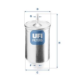 UFI 3171800 YAKIT FİLTRESİ BORA-GOLF IV-MULTIVAN V-TRANSPORTER V-OCTAVIA-TOLEDO II-LEON-AUDI TT-A4 OE