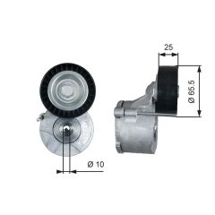 GATES T39281 ALTERNATÖR GERGİ RULMANI KÜTÜKLÜ DOBLO-FIORINO-LINEA-NEMO-BIPPER-COMBO 1.3 DMultijet 10 >