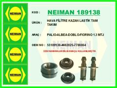 NEIMAN 189138 HAVA FİLİTRE KAZAN LASTİK TAM TAKIM PALIO-ALBEA-DOBLO-FIORINO 1.3 MTJ