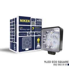 NIKEN 0520020101 CALISMA LAMBASI ECO 9 LEDLİ KARE