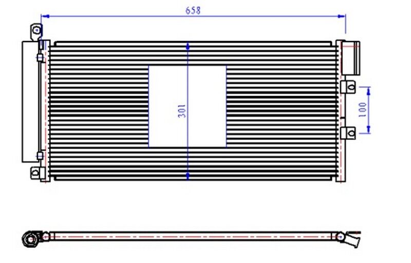 ORIS CFI227012 KLİMA RADYATÖRÜ FIAT LİNEA 07> 1.3 JTD 628x305x12 1 SIRA ALB SİSTEM