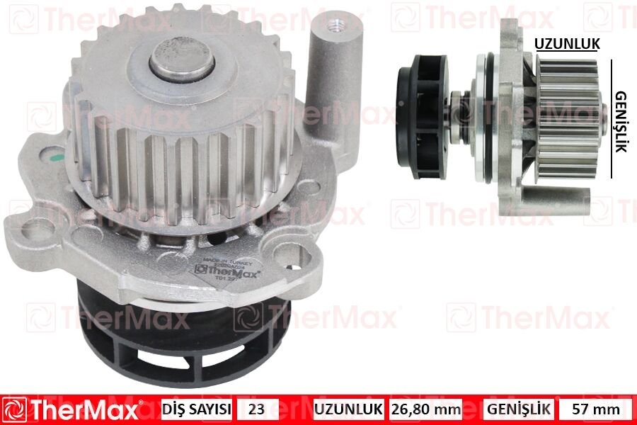 THERMAX T01.227 DEVİRDAİM GOLF IV-BORA-OCTAVIA-TOLEDO II-LEON-A3 1.8-20V AGN-AJQ-BFN