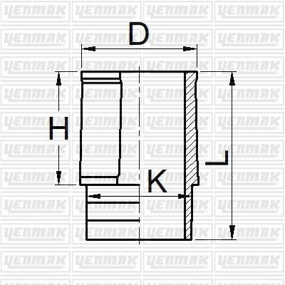 YENMAK 51-05881-000 MOTOR GÖMLEĞİ P205-P309-P405B XU9 JAZ-M/J1-XU5M/JPZ-XU 7JPK 83.00 ÇAP STD