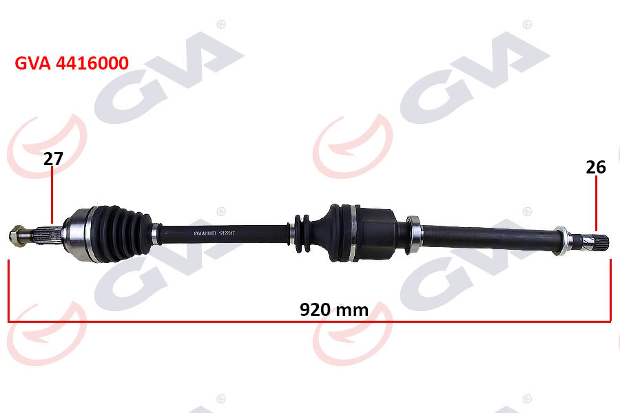 GVA 4416000 KOMPLE AKS SAĞ KANGOO III 08> 1.5dCi 921mm