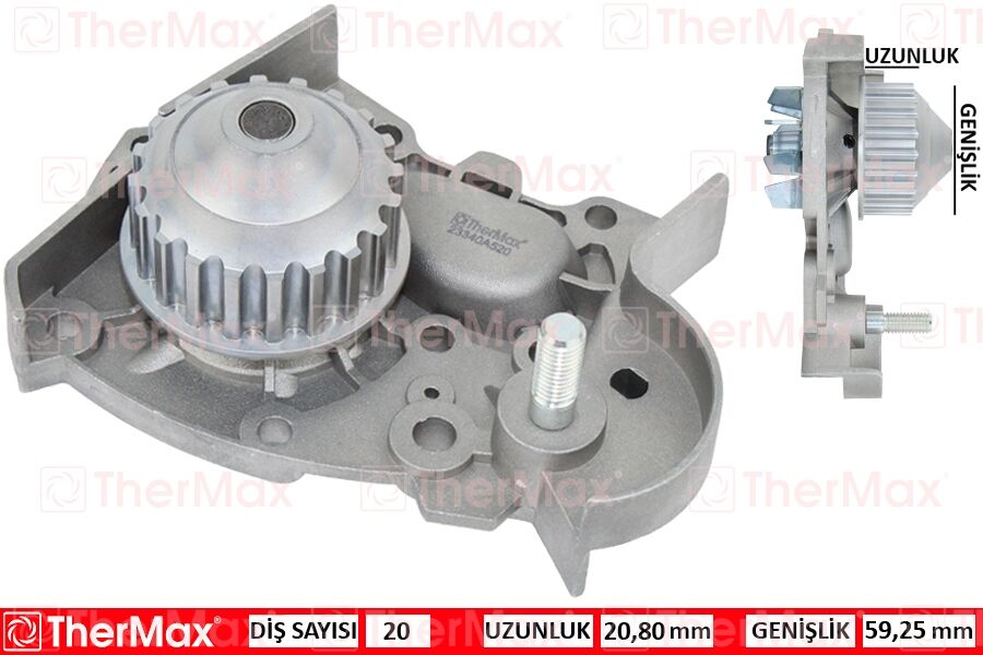 THERMAX T01.176 DEVİRDAİM KNG 97>CLIO II 98-05 MGN 96> E7J RN-RT-RXE 1.4 PA633 T
