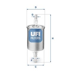 UFI 3151500 YAKIT FİLTRESİ BRAVA-BRAVO-MAREA-PUNTO-TMPR-DUCATO-ASTRA G-COMBO-CORSA B-C-MERIVA-OMEGA-CORDOBA OE