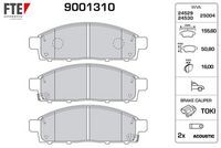 VALEO 9001310 ÖN FREN BALATA FIAT FULLBACK 16> / MITSUBISHI L200 2.4L 4N15 KL1T KL2T Euro5 H-LINE 15-> Telli tip FTE KIRMIZI KUTU