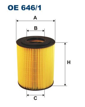 FILTRON FILT OE 646/1 E2000, F2000, HOCL, LION'S COACH, LION'S STAR, NG, NL, TGA YAG FILTRESI FILTRE ELEMANI