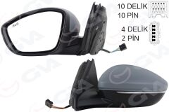 GVA 1090203 DIŞ DİKİZ AYNASI SOL CORSA 19- ELEKTİRKLİ KATLANABİLİR ISITMALI SİNYALLİ SENSORLÜ ASTARLI KONVEKS