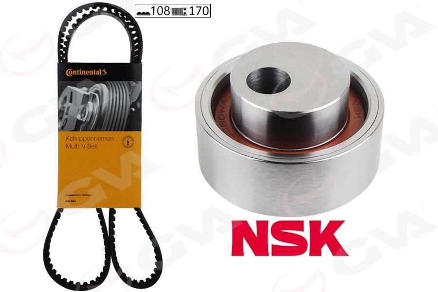 GVA 59T4314C EKSANTRİK GERGİ KİTİ 108x170 P106-206-306-307-405-PARTNER-BERLINGO-XSARA-SAXO 1.4 TU3JP K015175XS