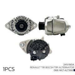 VOLTECH 066WLT.ALT388 ALTERNATÖR SARJ DİNAMOSU 24V 80A RENAULT TIR BOSCH TIPI