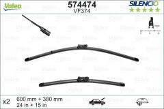 VALEO 574474 SİLECEK 60 38cm X2 FLAT BLADE-MUZ TİPİ AUDI A1 11 > VW POLO 09>