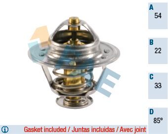 FAE 5307585 TERMOSTAT 85C CORSA B-C-ASTRA F-G-H-COMBO-VECTRA B 1.7 DTI-1.7 CDTI