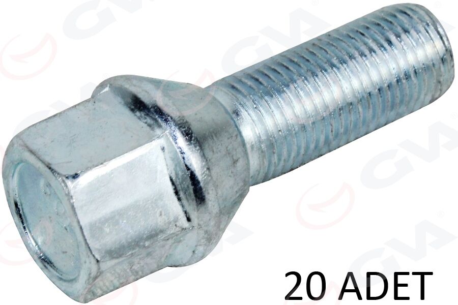 GVA 8820145 BİJON CİVATASI GALVANİZ FIAT DOBLO Y.M CITROEN-PEUGEOT-OPEL-FORD AA17-M12x1.25x28 PAKET ADET : 20