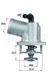 MAHLE TI55.92 TERMOSTAT KOMPLE ASTRA G-CORSA B-TIGRA-ZAFIRA 1.4-1.4 16V-1.6-1.6 16V 92C