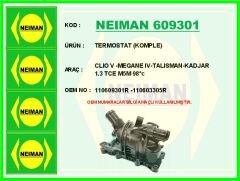 NEIMAN 609301 TERMOSTAT 89 C KOMPLE DUSTER II 19>MEGANE IV 15>KADJAR 15> TALISMAN 15> 1.3 TCE H5H