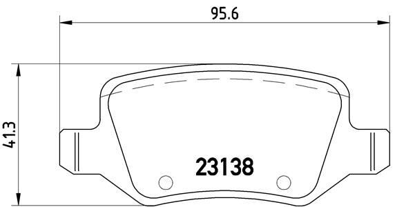 BREMBO P50058 FREN BALATASI ARKA MERCEDES W168 W169 W245 W414