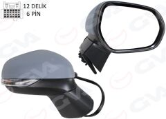 GVA 1034002 DIŞ DİKİZ AYNASI SAĞ ELEKTRİKLİ ISITMALI ASTARLI CONVEX PUMA 19-
