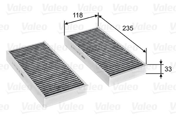 VALEO 715811 POLEN FILTRESI TAKIMI BMW F40 F44 F45 F46 F48 F39 . MINI F54 F55 F56 F57 F60 KARBONLU