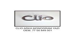 KAYA KR354 ARKA YAZI CLIO EM KÜÇÜK HARFLE YAZILI OLAN
