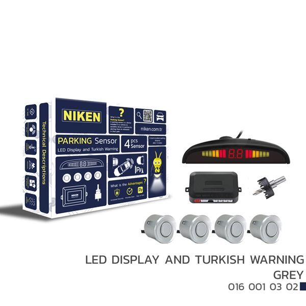 NIKEN 0160010302 PARK SENSÖRÜ LED EKRAN VE TURKCE UYARI GRİ 22MM