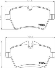 VALEO 670925 FREN BALATASI ON MINI R50 R52 R53 R55 R56 R57 R59