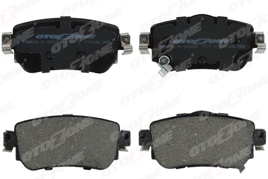 OTOZONE FDA9012-R ARKA FREN BALATA RENAULT KADJAR 15> KOLEOS II 18> / NISSAN QASHQAI 1.6L Dci R9M dizel 11-> / X-TRAIL 1.6L Dci T32 12-> - Aşınma ikaz soketli