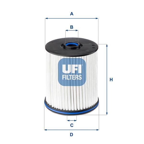 UFI 26E2X02 YAKIT FİLTRESİ OPEL INSIGNIA B 17> 1.5-1.6-2.0 CDTI