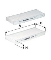 FILTRON FILT K 1339-2X 301/C-ELYSEE POLEN FILTRESI