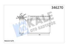 KALE 346270 KALORIFER RADYATORU BMW E39 E36 KLIMALI