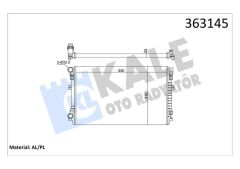 KALE 363145 SU RADYATÖRÜ VW-SKODA-SEAT-AUDİ 13> GOLF7-PASSAT-A3-LEON-OCTAVIA CJZB-CYVA-CJZA-CYVB-CPVA-CPTA-CHPA -CLHA-CLHB-CRKA-CRKB 1.2 TSI-1.4 TSI-1.6 TDI 650x416x24