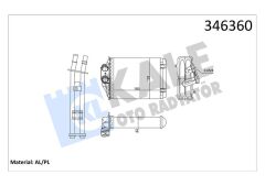 KALE 346360 KALORİFER RADYATÖRÜ FIAT 500-500C-PANDA